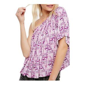 Free People New Ocean Avenue One Shoulder Top M